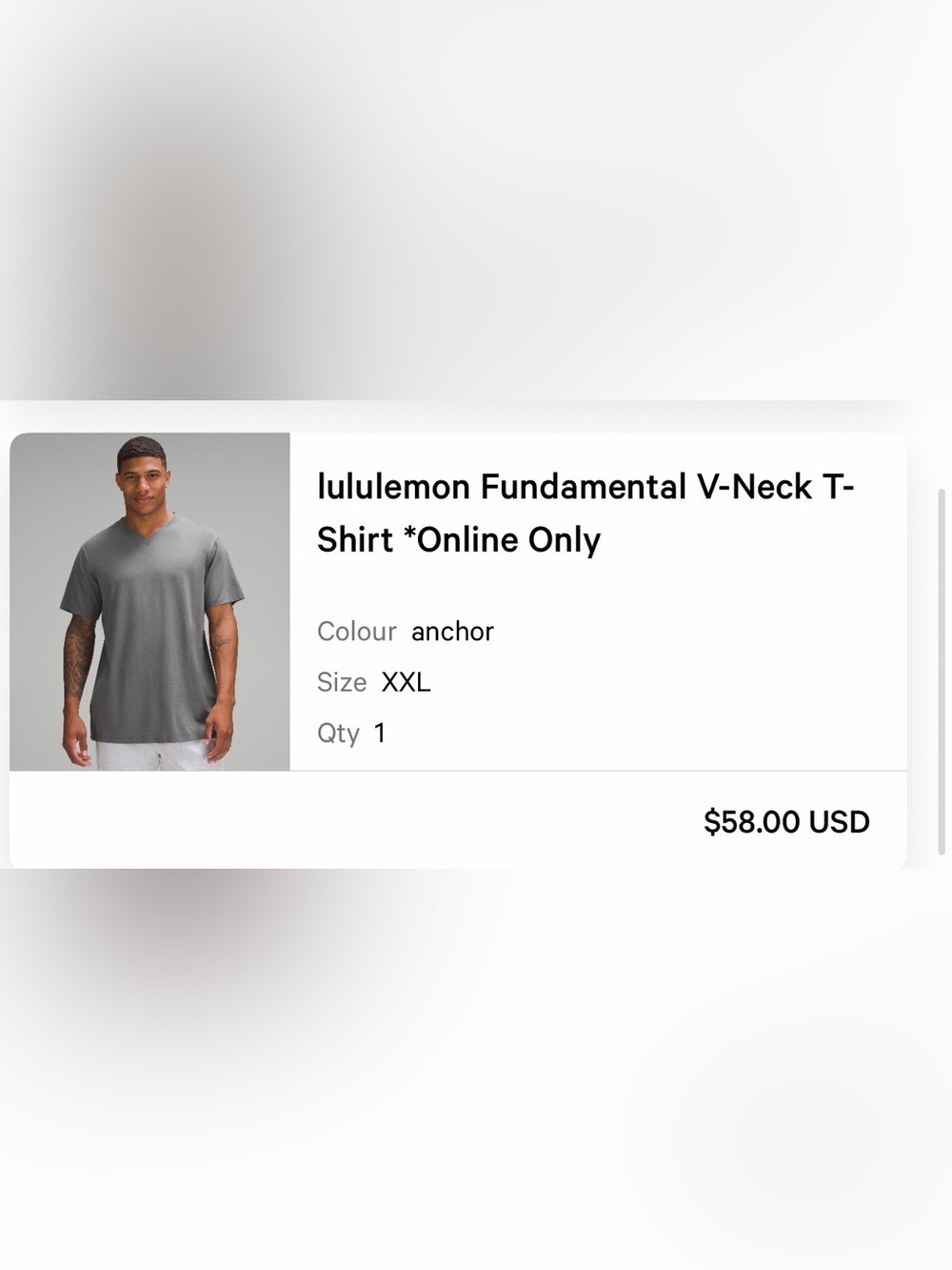 lululemon athletica Fundamental V‑Neck T‑Shirt - Anchor Gray